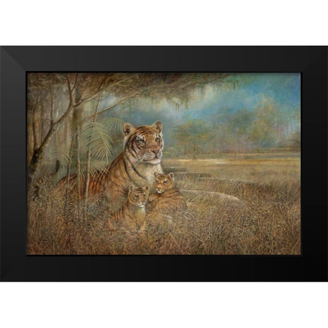 Wild and Beautiful Black Modern Wood Framed Art Print by Manning, Ruane