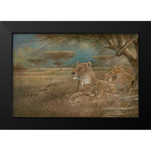 Winds of Change Black Modern Wood Framed Art Print by Manning, Ruane