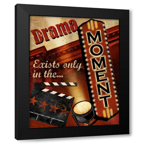 In the Moment Black Modern Wood Framed Art Print by Knutsen, Conrad