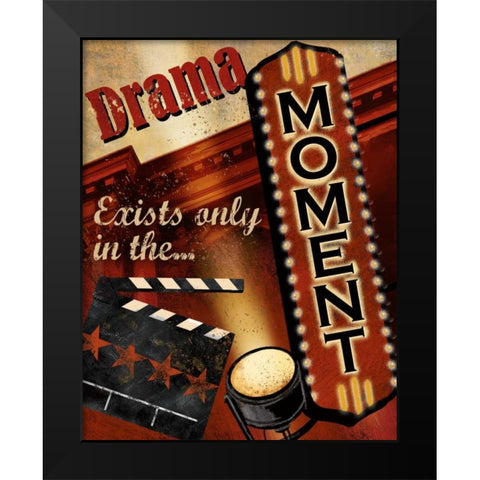 In the Moment Black Modern Wood Framed Art Print by Knutsen, Conrad