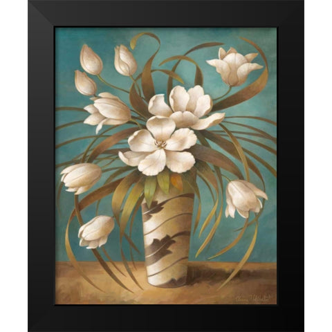 Vision in White I Black Modern Wood Framed Art Print by Vollherbst-Lane, Elaine
