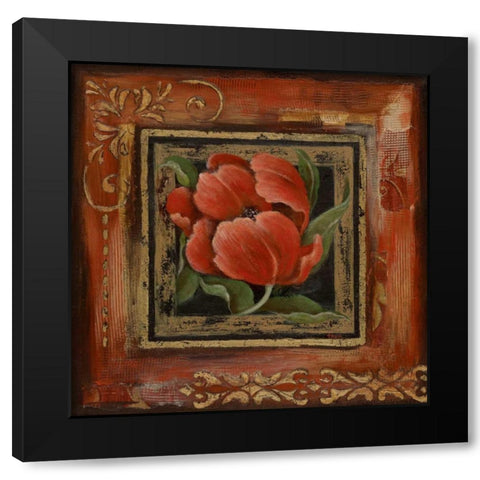 Hollands Gift II Black Modern Wood Framed Art Print with Double Matting by Tava Studios