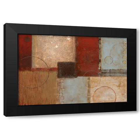 Seasons Go Round I Black Modern Wood Framed Art Print with Double Matting by Tava Studios