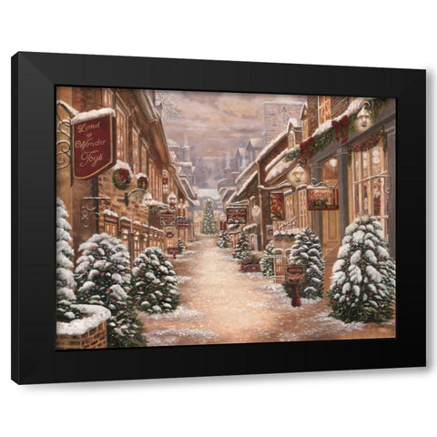 Land of Wonder Black Modern Wood Framed Art Print with Double Matting by Brown, Betsy