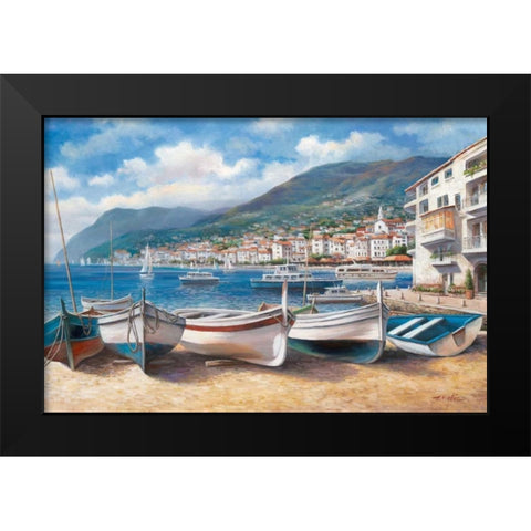 Bella Mattina II Black Modern Wood Framed Art Print by Chiu, T.C.
