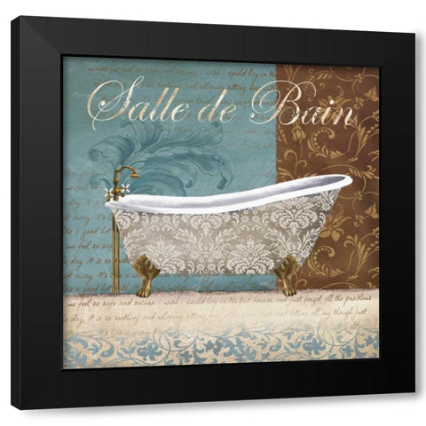 Salle de Bain Black Modern Wood Framed Art Print by Knutsen, Conrad