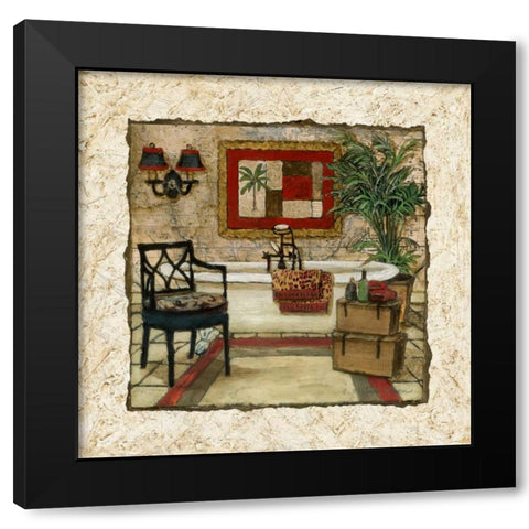 Global Spa II Black Modern Wood Framed Art Print by Olson, Charlene