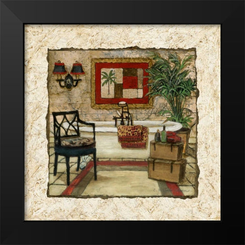 Global Spa II Black Modern Wood Framed Art Print by Olson, Charlene