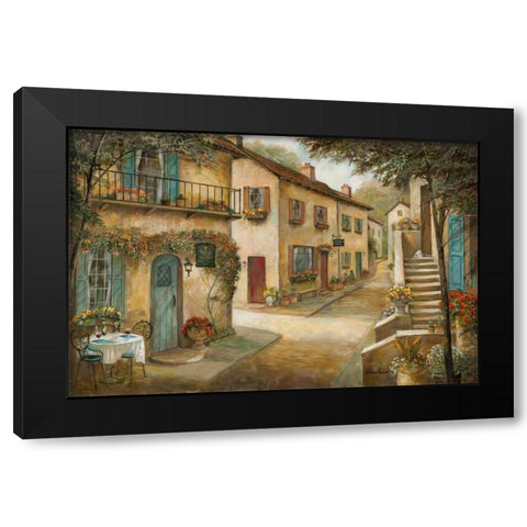 Village Charm and Black Modern Wood Framed Art Print with Double Matting by Manning, Ruane