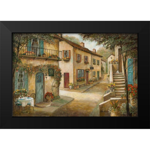Village Charm and Black Modern Wood Framed Art Print by Manning, Ruane