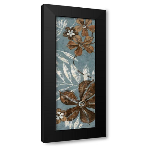 Denim Garden I Black Modern Wood Framed Art Print by Donovan, Maria