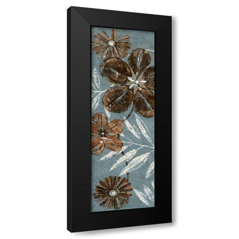 Denim Garden II Black Modern Wood Framed Art Print by Donovan, Maria