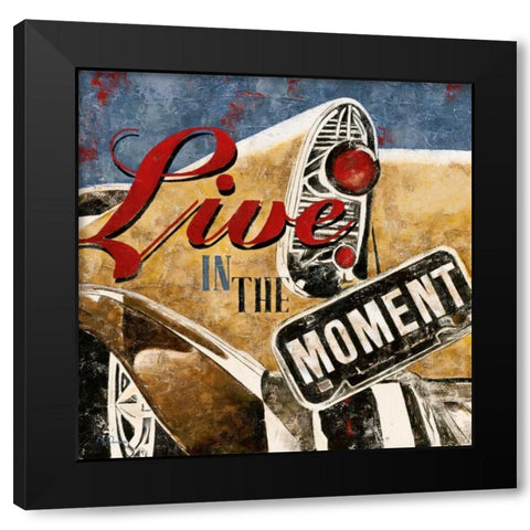 In the Moment Black Modern Wood Framed Art Print with Double Matting by Donovan, Maria