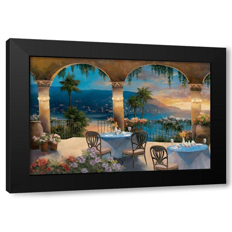 Amalfi Holiday I Black Modern Wood Framed Art Print by Chiu, T.C.