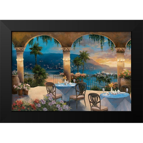 Amalfi Holiday I Black Modern Wood Framed Art Print by Chiu, T.C.