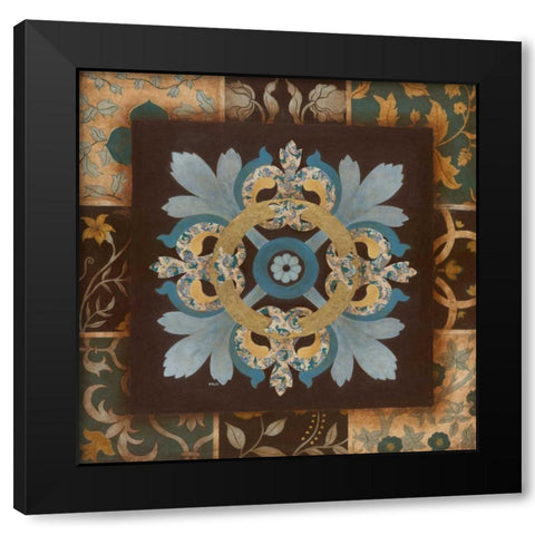 Relativity II Black Modern Wood Framed Art Print with Double Matting by Tava Studios