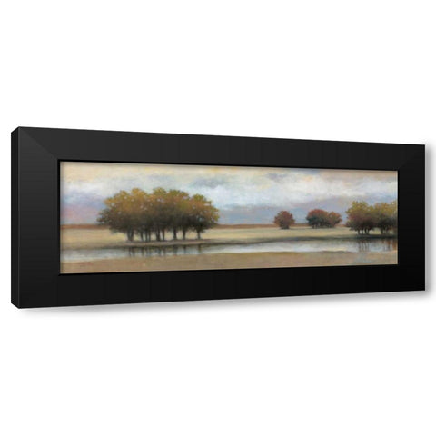 Lazy River I Black Modern Wood Framed Art Print with Double Matting by Chiu, T.C.