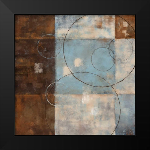 Double Vision I Black Modern Wood Framed Art Print by Nan