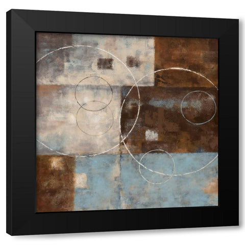 Double Vision II Black Modern Wood Framed Art Print with Double Matting by Nan