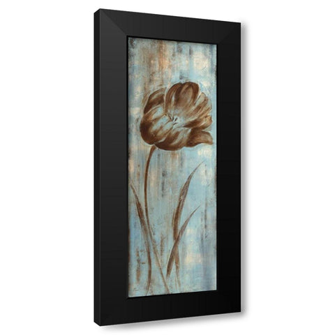 Mays Arrival I Black Modern Wood Framed Art Print with Double Matting by Nan