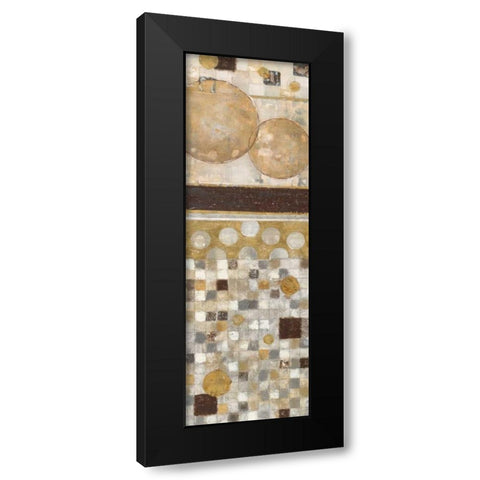 Lucido Mosaico II Black Modern Wood Framed Art Print with Double Matting by Tava Studios
