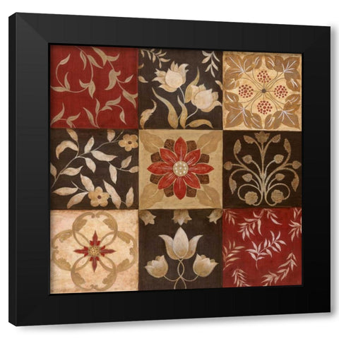 Patterns of Nature I Black Modern Wood Framed Art Print by Tava Studios