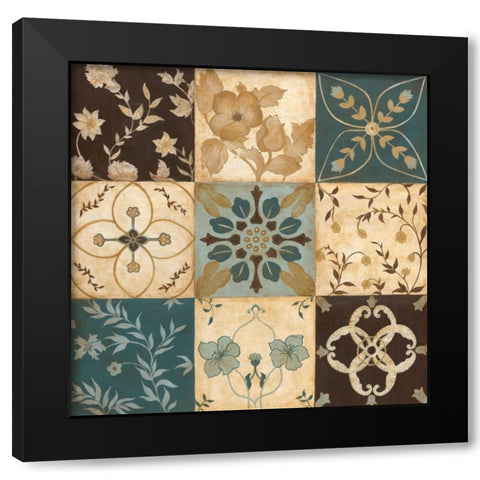 Patterns of Nature II Black Modern Wood Framed Art Print with Double Matting by Tava Studios