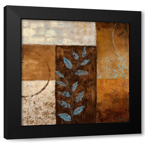 Blue Haven I Black Modern Wood Framed Art Print with Double Matting by Nan