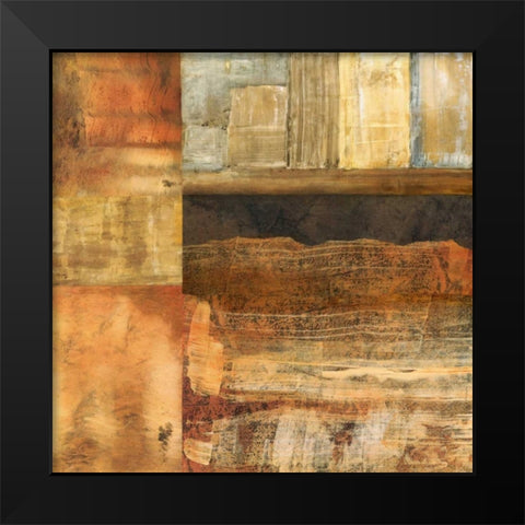 Amber Ground I Black Modern Wood Framed Art Print by Olson, Norm