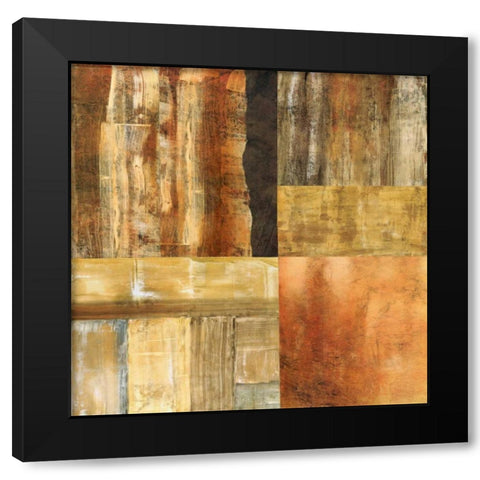 Amber Ground II Black Modern Wood Framed Art Print with Double Matting by Olson, Norm