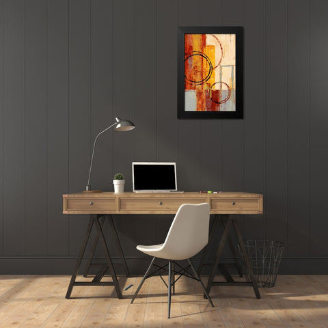 As It Goes I Black Modern Wood Framed Art Print by Donovan, Maria