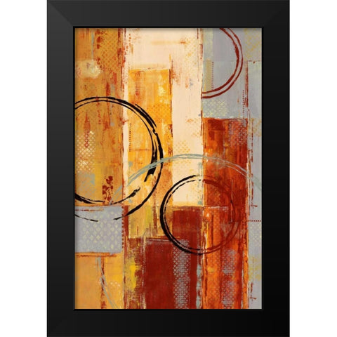As It Goes II Black Modern Wood Framed Art Print by Donovan, Maria