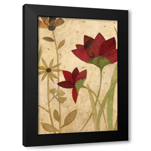 Urban Folk Art II Black Modern Wood Framed Art Print by Olson, Charlene