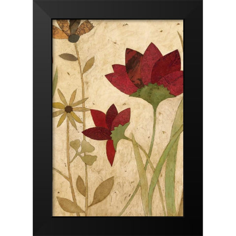 Urban Folk Art II Black Modern Wood Framed Art Print by Olson, Charlene