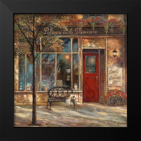 Culinary School Black Modern Wood Framed Art Print by Manning, Ruane