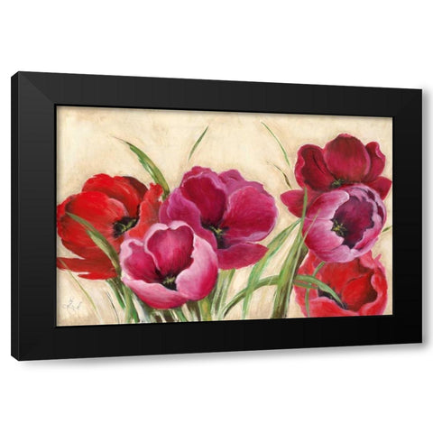 Summer Scent Black Modern Wood Framed Art Print with Double Matting by Tava, Janet