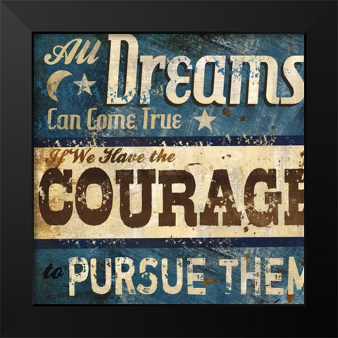 Dreams Black Modern Wood Framed Art Print by Knutsen, Conrad