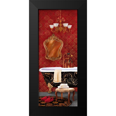 Bain de Luxe I Black Modern Wood Framed Art Print by Knutsen, Conrad