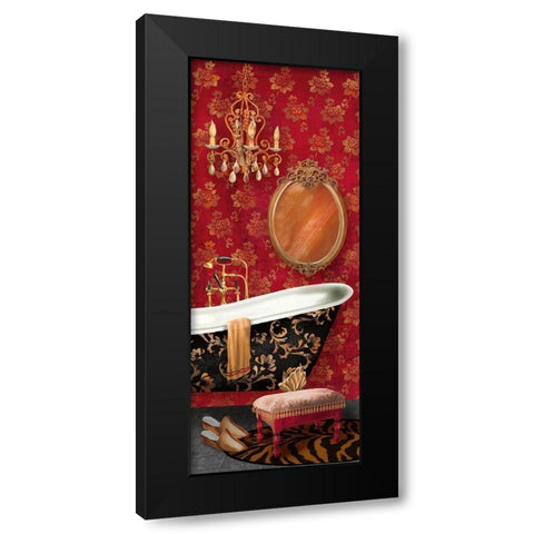 Bain de Luxe II Black Modern Wood Framed Art Print by Knutsen, Conrad