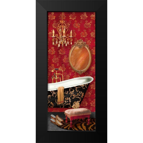 Bain de Luxe II Black Modern Wood Framed Art Print by Knutsen, Conrad
