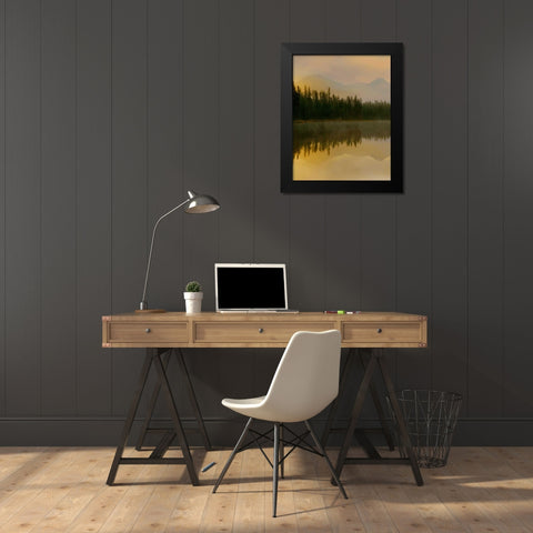 Twilight Reflection I Black Modern Wood Framed Art Print by Delimont, Danita