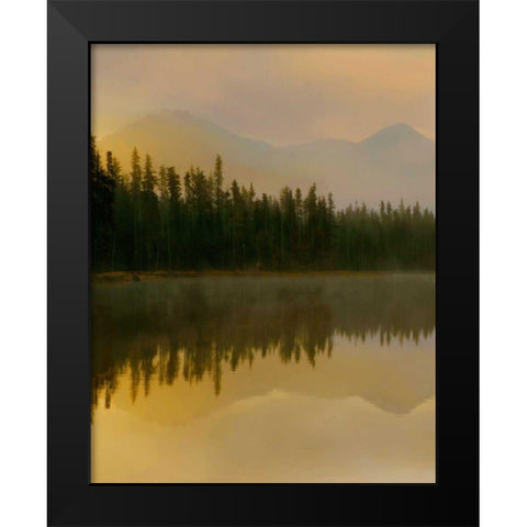 Twilight Reflection I Black Modern Wood Framed Art Print by Delimont, Danita