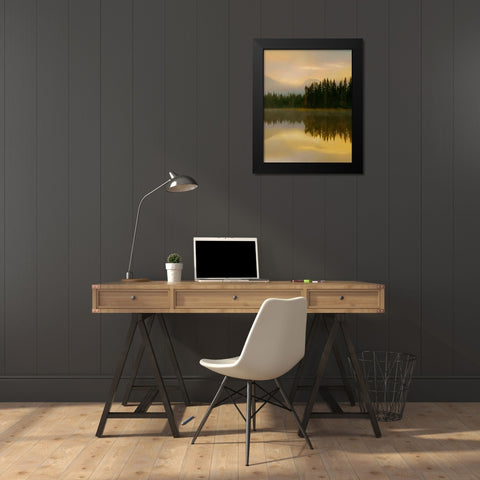 Twilight Reflection II Black Modern Wood Framed Art Print by Delimont, Danita