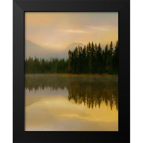 Twilight Reflection II Black Modern Wood Framed Art Print by Delimont, Danita