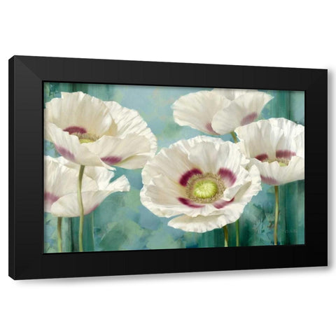 Tasmanian Poppies I Black Modern Wood Framed Art Print with Double Matting by Levashov, Igor