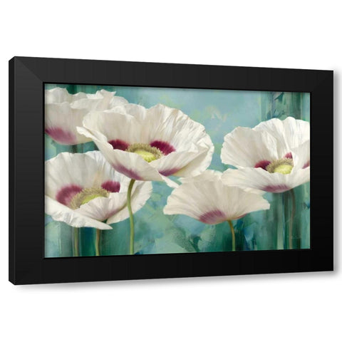 Tasmanian Poppies II Black Modern Wood Framed Art Print by Levashov, Igor