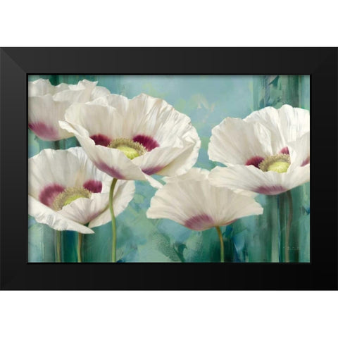 Tasmanian Poppies II Black Modern Wood Framed Art Print by Levashov, Igor