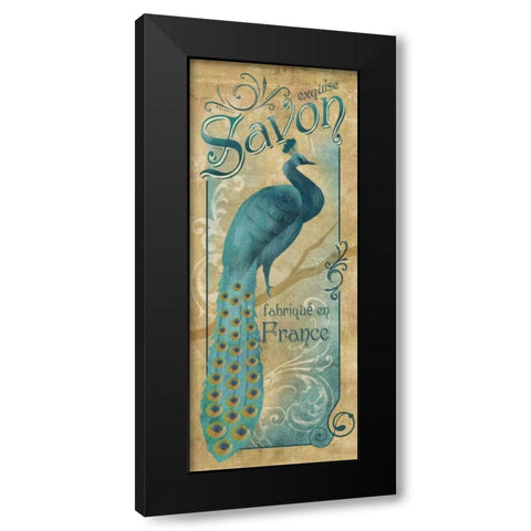 Exquise Savon Black Modern Wood Framed Art Print by Knutsen, Conrad