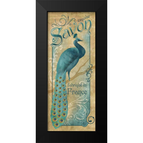 Exquise Savon Black Modern Wood Framed Art Print by Knutsen, Conrad