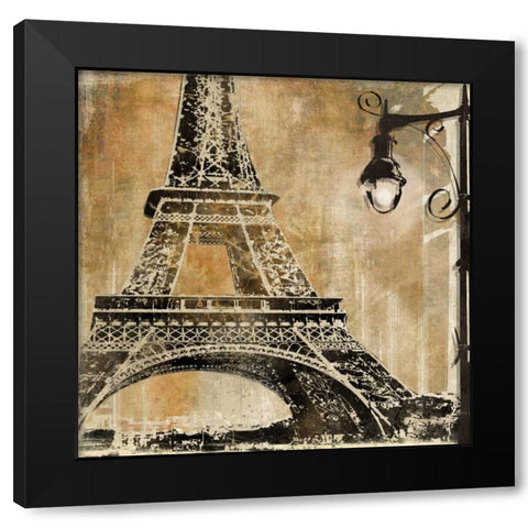 Paris Aglow Black Modern Wood Framed Art Print by Donovan, Kelly